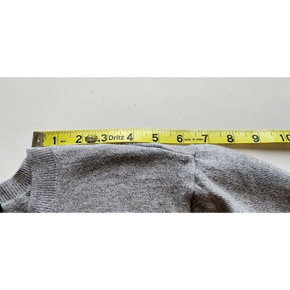 Rag & Bone Grey Reflective Be Kind Cropped Sweatshirt Size M - Picture 8 of 11